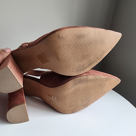 ASOS wide fit size 10W brown block heel shoes - Picture 8 of 8